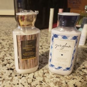 2 Bath and body works lotion